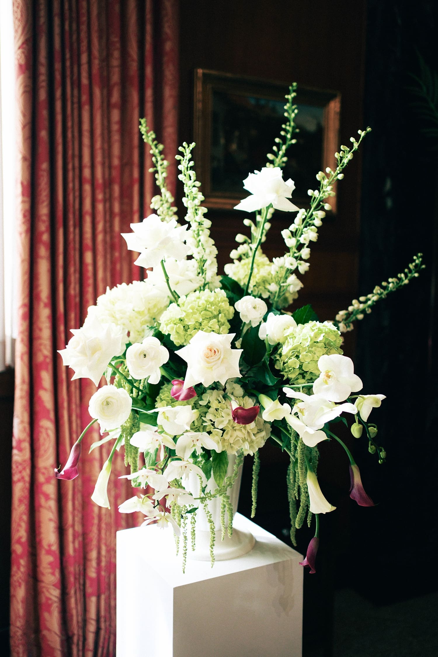 large floral arrangement for big day at the Missouri Athletic Club